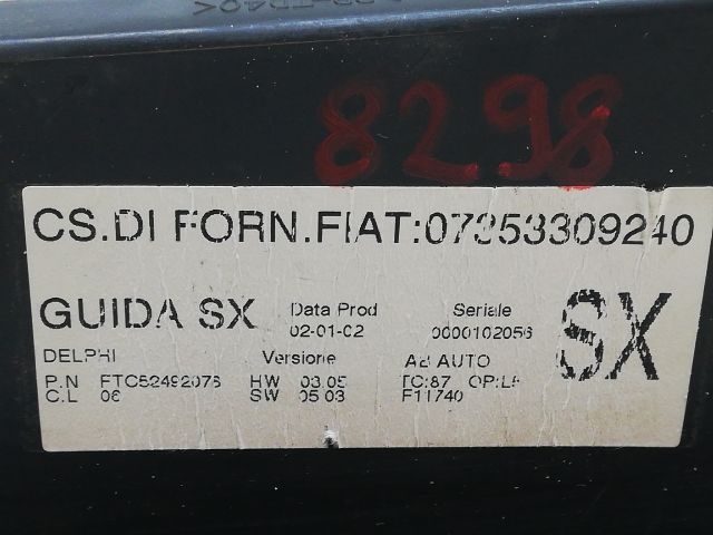 bontott ALFA ROMEO 147 Fűtéskapcsoló (digit klímás)