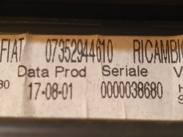 bontott ALFA ROMEO 147 Fűtéskapcsoló (manuális klímás)