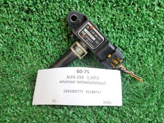 bontott ALFA ROMEO 159 Részecskeszűrő Nyomásérzékelő