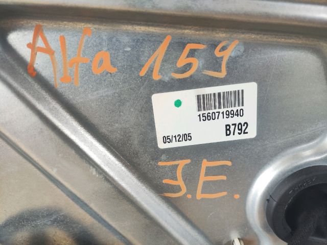 bontott ALFA ROMEO 159 Jobb első Ablakemelő Szerkezet (Elektromos)