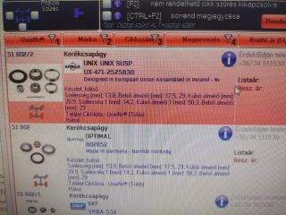 bontott ALFA ROMEO 33 Kerékcsapágy