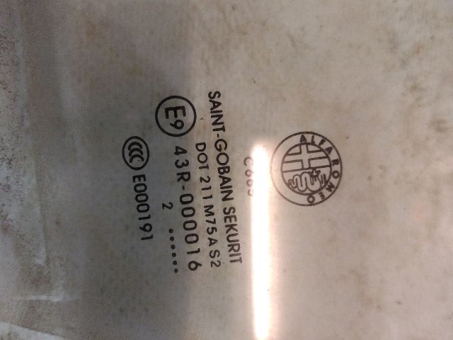 bontott ALFA ROMEO GIULIETTA Bal első Ablak