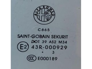 bontott ALFA ROMEO GIULIETTA Bal hátsó Ablak