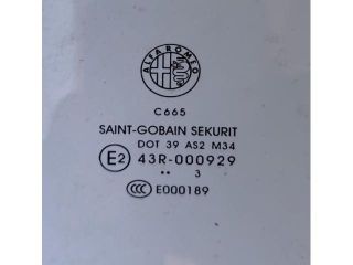 bontott ALFA ROMEO GIULIETTA Jobb első Ablak