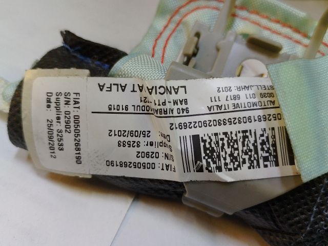 bontott ALFA ROMEO GIULIETTA Jobb Függönylégzsák és Oldallégzsák