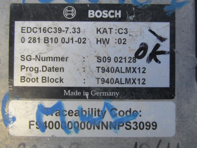 bontott ALFA ROMEO GIULIETTA Motorvezérlő