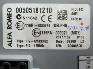 bontott ALFA ROMEO MITO Komfort Elektronika