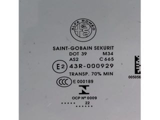 bontott ALFA ROMEO STELVIO Bal első Ablak