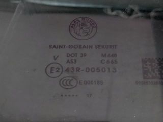 bontott ALFA ROMEO STELVIO Bal hátsó Ablak