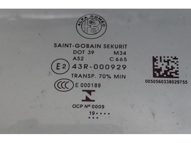 bontott ALFA ROMEO STELVIO Jobb első Ablak