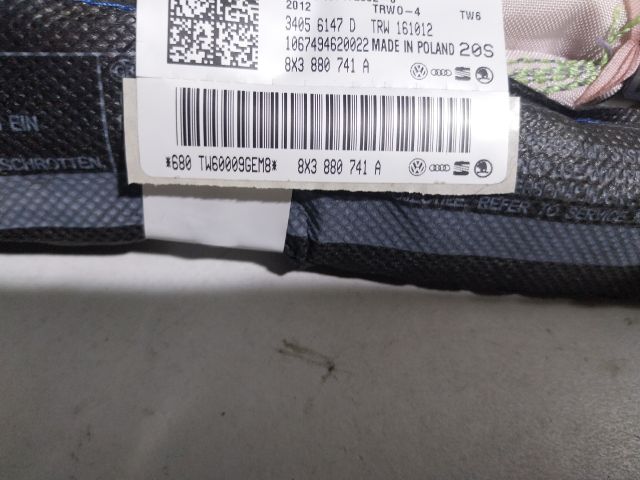 bontott AUDI A1 Bal Függönylégzsák és Oldallégzsák