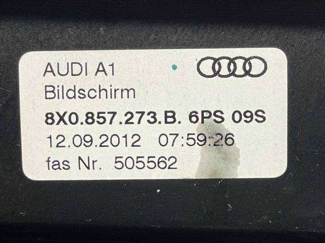 bontott AUDI A1 Multifunkciós Kijelző