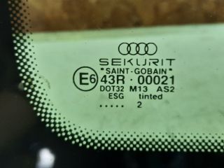 bontott AUDI A2 Bal C Oszlop Oldalablak Üveg