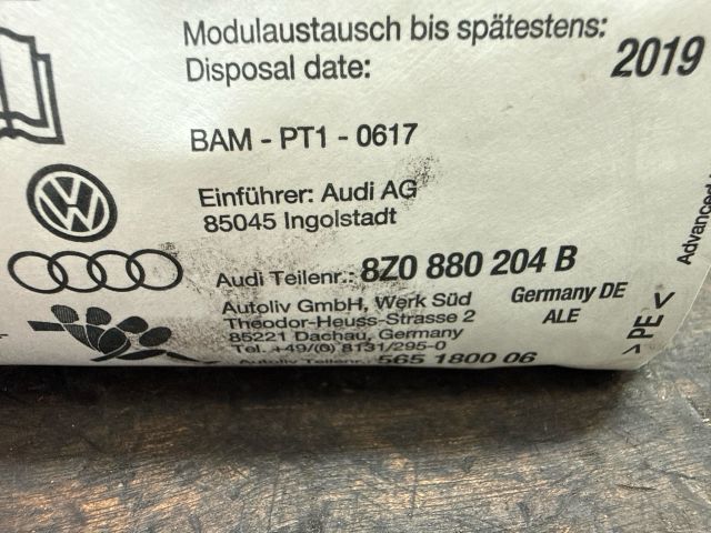 bontott AUDI A2 Utasoldali Légzsák