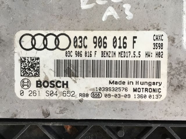 bontott AUDI A3 Motorvezérlő