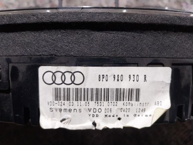 bontott AUDI A3 Kilométeróra