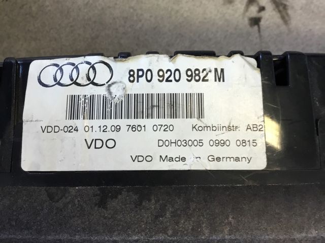 bontott AUDI A3 Kilométeróra