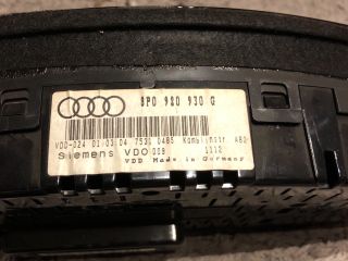 bontott AUDI A3 Kilométeróra