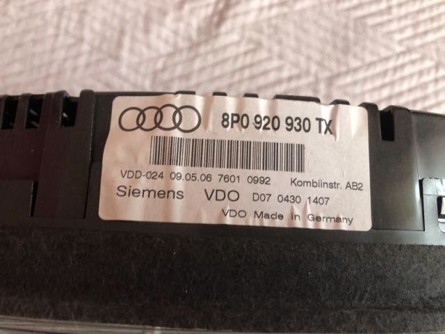 bontott AUDI A3 Kilométeróra