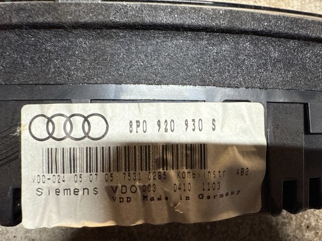 bontott AUDI A3 Kilométeróra