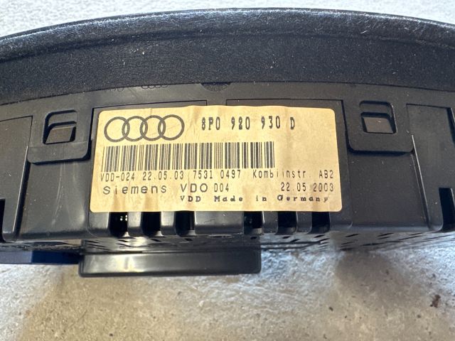 bontott AUDI A3 Kilométeróra