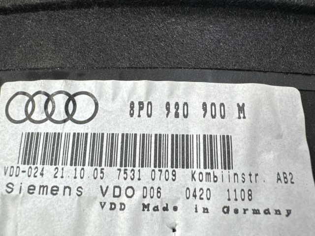 bontott AUDI A3 Kilométeróra