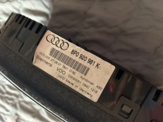 bontott AUDI A3 Kilométeróra