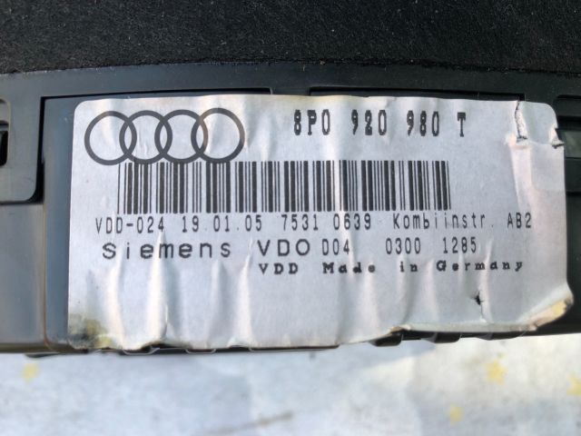 bontott AUDI A3 Kilométeróra