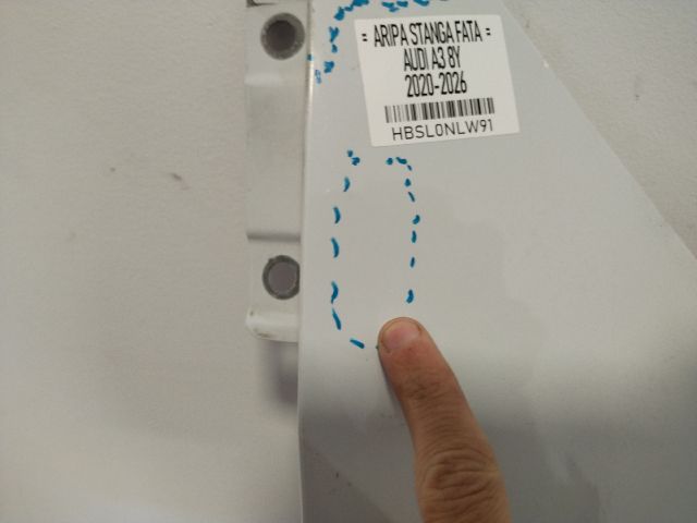 bontott AUDI A3 Bal első Sárvédő