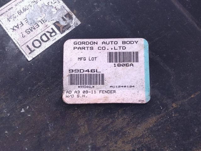 bontott AUDI A3 Bal első Sárvédő