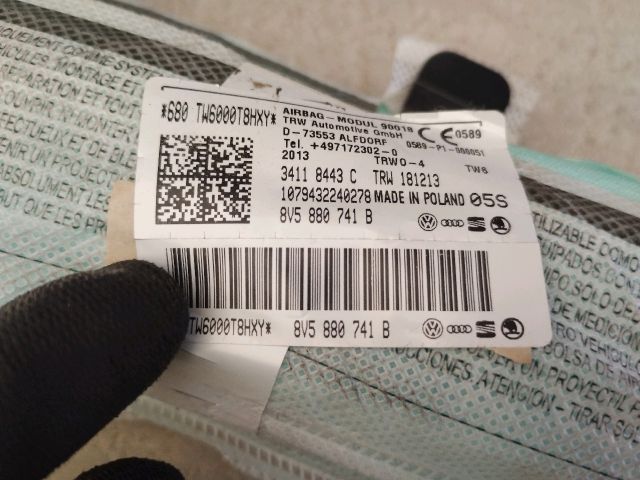 bontott AUDI A3 Bal Fejlégzsák