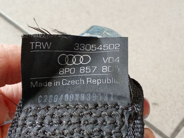 bontott AUDI A3 Bal hátsó Biztonsági Öv