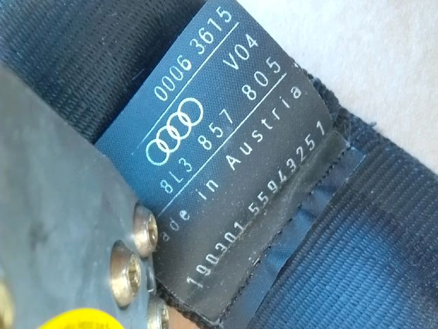 bontott AUDI A3 Bal hátsó Biztonsági Öv