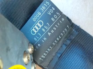 bontott AUDI A3 Bal hátsó Biztonsági Öv