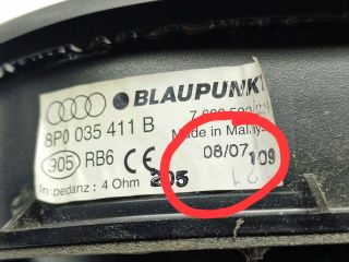 bontott AUDI A3 Bal hátsó Hangszóró