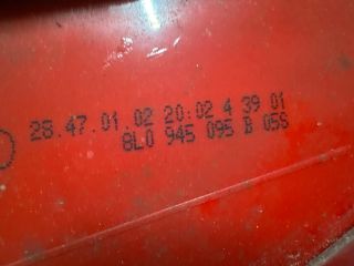 bontott AUDI A3 Bal Hátsó Lámpa