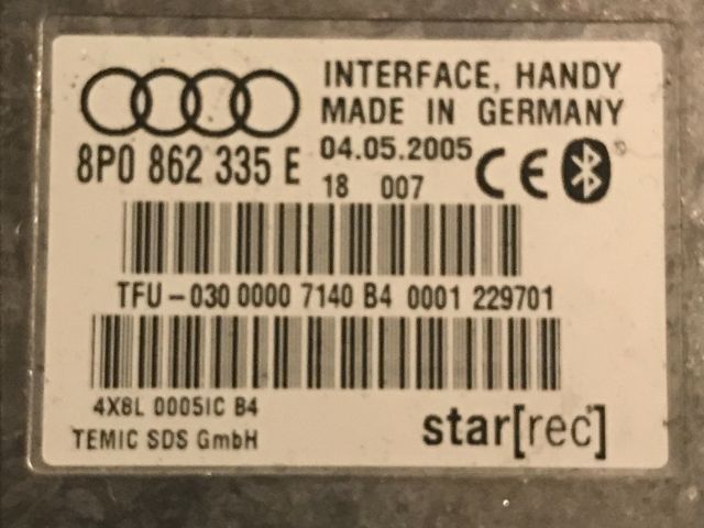 bontott AUDI A3 Bluetooth Elektronika