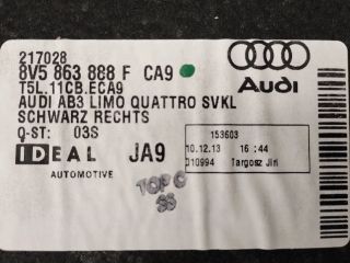 bontott AUDI A3 Csomagtér Kárpit