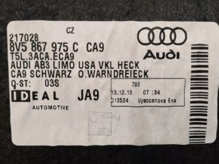 bontott AUDI A3 Csomagtér Kárpit