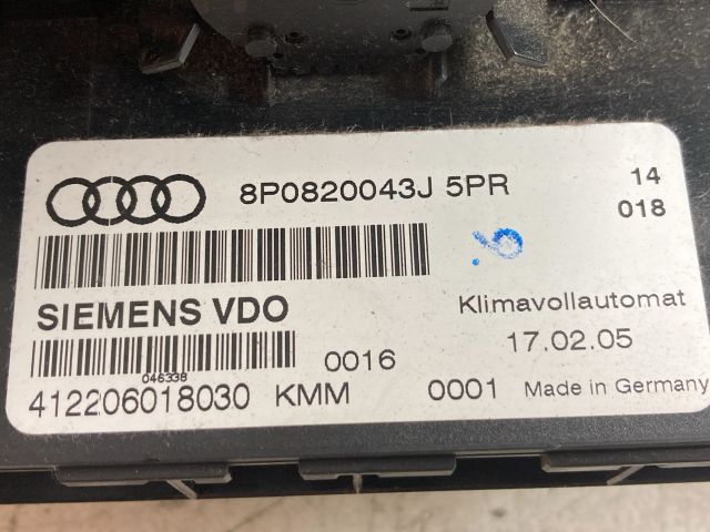 bontott AUDI A3 Fűtéskapcsoló (digit klímás)