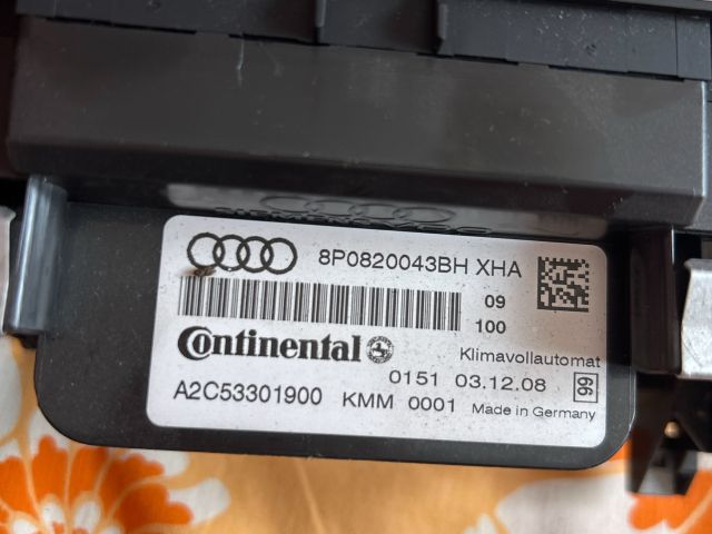 bontott AUDI A3 Fűtéskapcsoló (digit klímás)