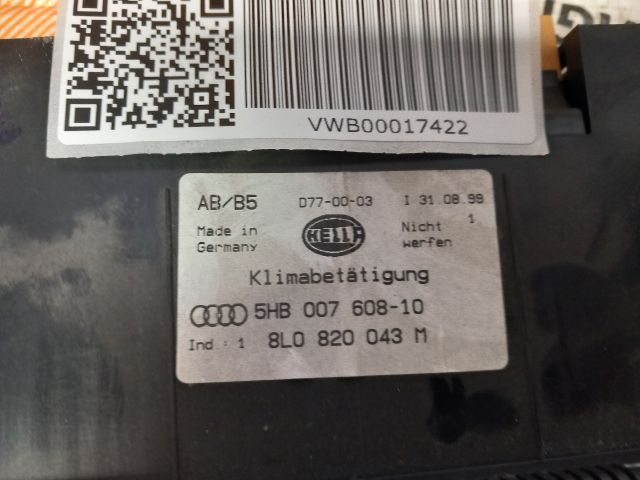 bontott AUDI A3 Fűtéskapcsoló (digit klímás)