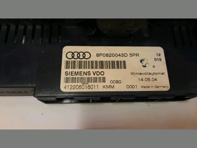 bontott AUDI A3 Fűtéskapcsoló (Nem klímás)