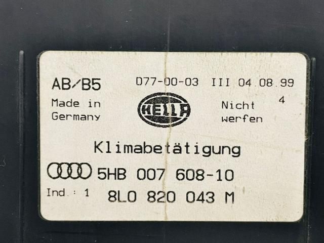 bontott AUDI A3 Fűtéskapcsoló