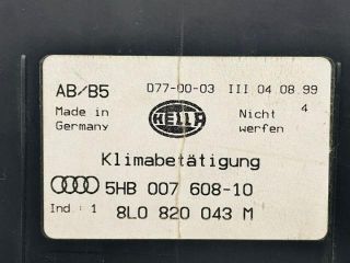 bontott AUDI A3 Fűtéskapcsoló