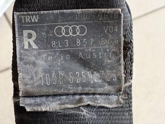 bontott AUDI A3 Hátsó Biztonsági Öv Szett