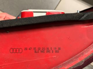 bontott AUDI A3 Hátsó Lámpa Szett