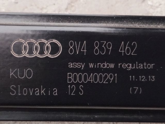 bontott AUDI A3 Jobb hátsó Ablakemelő Szerkezet (Elektromos)