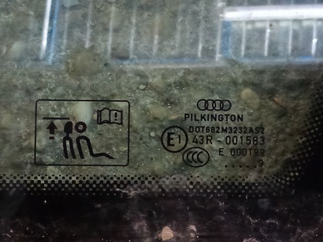 bontott AUDI A3 Jobb hátsó Fixüveg (Ajtóban)