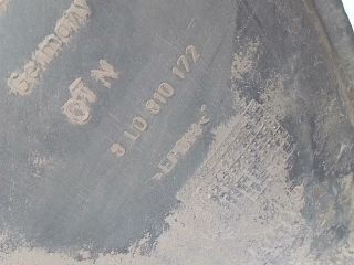 bontott AUDI A3 Jobb hátsó Hátsó Dobbetét (Kerékjárati, Műanyag)